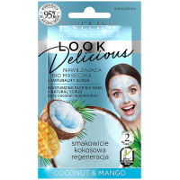 Маска для обличчя Eveline Cosmetics зволожуюча Кокос і манго 10 мл (5903416026228)