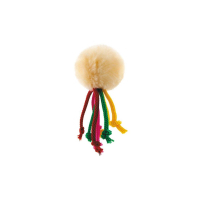 Іграшка для котів Природа М'яч з мотузочками на гумці 5 см (плюш) (4823082403707)