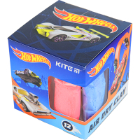 Пластилін Kite Hot Wheels повітряний 12 кол. + формочка (HW22-135)