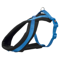 Шлея для собак Trixie Premium нейлон M 45-70 см/25 мм синій (4011905203928)