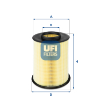 Повітряний фільтр для автомобіля UFI 27.675.00