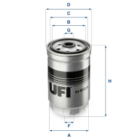 Фільтр паливний UFI 24.012.00