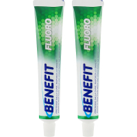 Зубна паста Benefit Fluoro з фтором 2 x 75 мл (8003510010196)