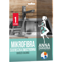 Серветки для прибирання Anna Zaradna з мікрофібри двостороння 1 шт. (5903936017676)