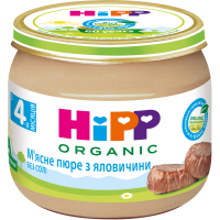 Дитяче пюре HiPP Organic м'ясне з яловичини, 80 г (9062300126034)