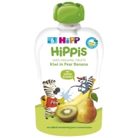 Дитяче пюре HiPP HiPPiS Pouch Груша-банан-ківі, 100 г (9062300133797)