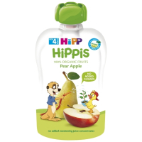 Дитяче пюре HiPP HiPPiS Pouch Груша-яблуко, 100 г (9062300133704)