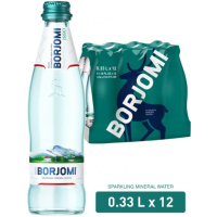 Мінеральна вода Borjomi 0.33 газ скл