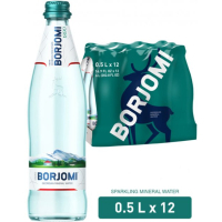 Мінеральна вода Borjomi 0.5 газ пет (слів-етикетка)
