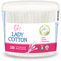 Ватні палички Lady Cotton в банці 100 шт. (4823071607581)
