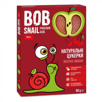 Цукерка Bob Snail Равлик Боб Яблучно-вишня 60 г (4820162520347)