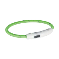 Нашийник для тварин Trixie світиться з USB L-XL 65 см/7 мм зелений (4053032127029)
