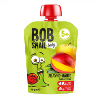 Дитяче пюре Bob Snail Равлик Боб Яблуко-манго 90 г (4820219343042)