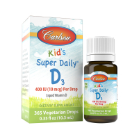 Вітамін Carlson Вітамін D3 для Дітей у Краплях, 400 МО, Kid's Super Daily D3 (CL01260)