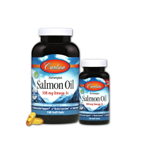 Жирні кислоти Carlson Норвезький Лососевий Жир, 500 мг, Norwegian Salmon Oil, 180+ (CAR-01504)