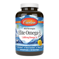 Жирні кислоти Carlson Омега-3, Смак Лимону, Elite Omega-3 Gems, 90 желатинових кап (CL01711)