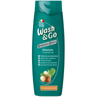Шампунь Wash&Go з олією ши для пошкодженого волосся 200 мл (8008970045955)
