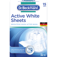 Серветки для прання Dr. Beckmann для поновлення білого кольору тканини 15 шт. (4008455551913)