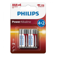Батарейка Philips AAA Power Alkaline 1.5V LR03 * 6 (LR03P6BP/10)