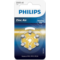 Батарейка Philips ZA10 Zinc Air 1.4V (PR10,10A,AC230E/EZ,PR230,PR70,PR536,DA10 (ZA10B6A/00)