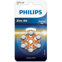 Батарейка Philips ZA13 Zinc Air 1.4V (PR48,PR13,AC13,DA13,AG5) * 6 (ZA13B6A/00)