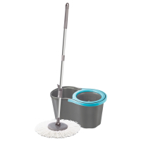 Комплект для прибирання Planet Household Spin Mop Joy сірий із синім 16 л (11789)