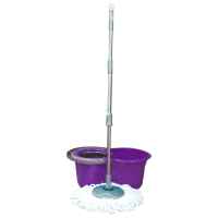 Комплект для прибирання Planet Household Spin Mop Mini пурпурний 14 л (6842)