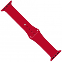 Ремінець до смарт-годинника Intaleo Silicone для Apple Watch 38/40 mm red (1283126494321)