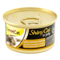 Консерви для котів GimCat Shiny Cat тунець, креветки і мальт 70 г (4002064413259)