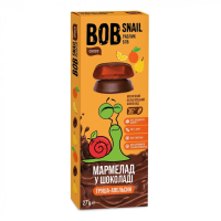 Мармелад Bob Snail Груша Апельсин в молочному шоколаді 27 г (4820219342106)