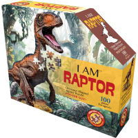 Пазл I AM Динозавр Раптор, 100 елементів (4016)