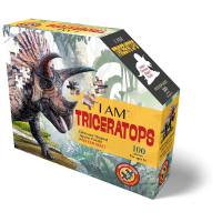 Пазл I AM Динозавр Тріцератопс, 100 елементів (4015)