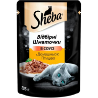 Вологий корм для кішок Sheba cig POU з домашньою птицею в соусі 85 г (4770608257293)