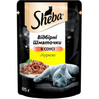 Вологий корм для кішок Sheba cig POU з куркою в соусі 85 г (4770608257170)