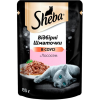 Вологий корм для кішок Sheba cig POU з лососем у соусі 85 г (4770608257279)