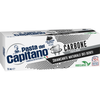 Зубна паста Pasta del Capitano Carbone з активованим вугіллям 75 мл (8002140032219)