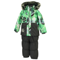 Комплект верхнього одягу Huppa RUSSELL 45050030 зелений з принтом/темно-сірий 110 (4741468732039)