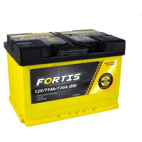 Акумулятор автомобільний FORTIS 75 Ah/12V низький Euro (FRT75-00L)