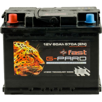 Акумулятор автомобільний G-Pard 60 Аh/12V Fast (TRC060-F01S)