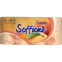 Туалетний папір Soffione Premio Delicate Peach 3 шари 8 рулонів (4820003836064)