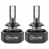 Автолампа SOLAR H7 LED 12/24V 40W 5000Lm 6000K, CSP1860 (8207)