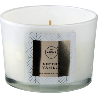 Ароматична свічка Aroma Home Elegance Cotton Vanilla 115 г (5902846836650)