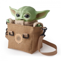 Інтерактивна іграшка Star Wars Малюк Йода : Мандалорець у дорожній сумці 28 см (HBX33)