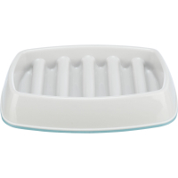 Посуд для котів Trixie Миска пластикова для повільного годування 250 мл/21х14 см (сіра) (4047974251928)