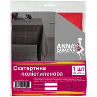 Скатертина одноразова Anna Zaradna поліетиленова червона 120 х 150 см (2099)