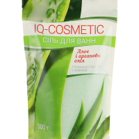 Сіль для ванн IQ-Cosmetic Алое і арганова олія 500 г (4820049382501)