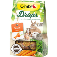 Ласощі для гризунів GimBi дропси з морквою 50 г (4002064201856)
