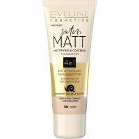 Тональний крем Eveline Cosmetics Satin Matt 101 - Ivory 30 мл (5901761997613)