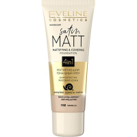 Тональний крем Eveline Cosmetics Satin Matt 102 - Vanilla 30 мл (5901761997620)
