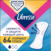 Щоденні прокладки Libresse Daily Fresh Plus Normal 64 шт. (7322540757187)